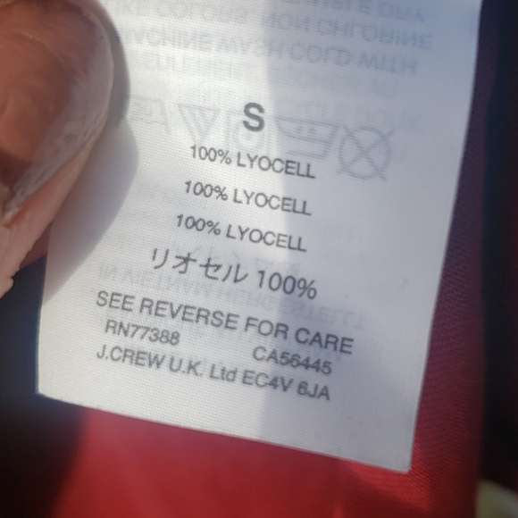 NWOT j crew gathered maroon top - Picture 5 of 6